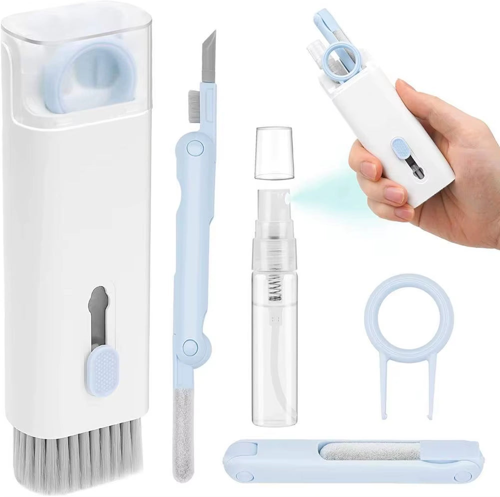 7 in 1 Keyboard Cleaning Kits for Airpods Cleaner Headset Cleaner Pen Laptop Screen Cleaning Bluetooth Earphones Cleaning Kit