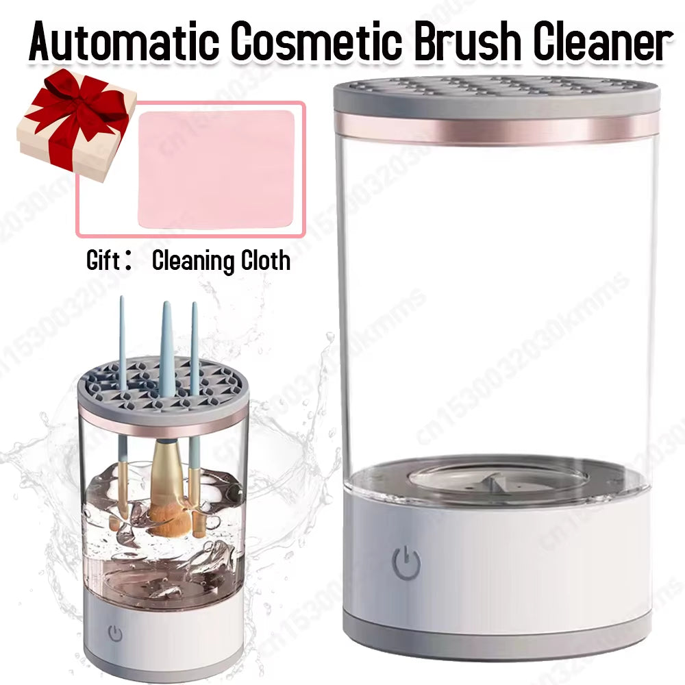 Electric Makeup Brush Cleaner Makeup Brushes Drying Rack Brush Holder Stand Tool Automatic Make up Brush Cleaner Machine