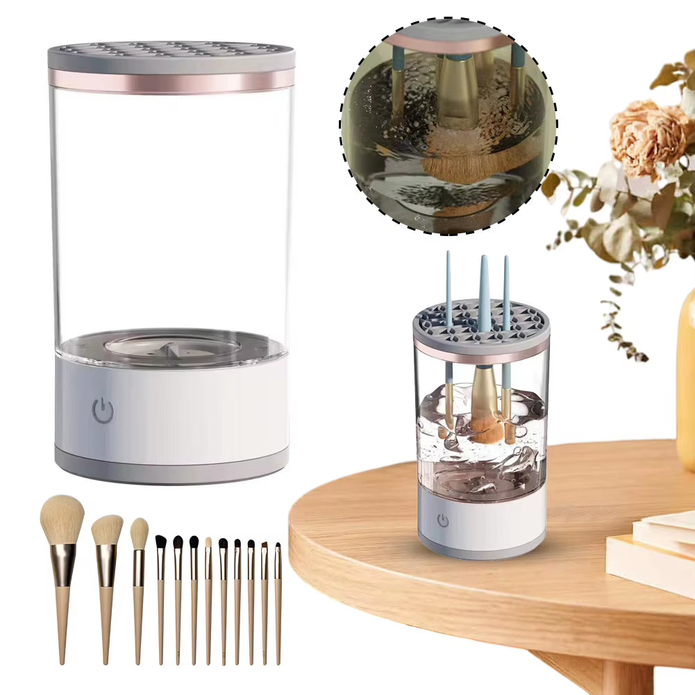 Electric Makeup Brush Cleaner Makeup Brushes Drying Rack Brush Holder Stand Tool Automatic Make up Brush Cleaner Machine
